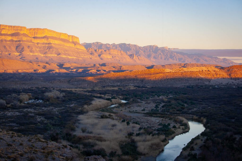 Sunset on Hot Springs Canyon Trail