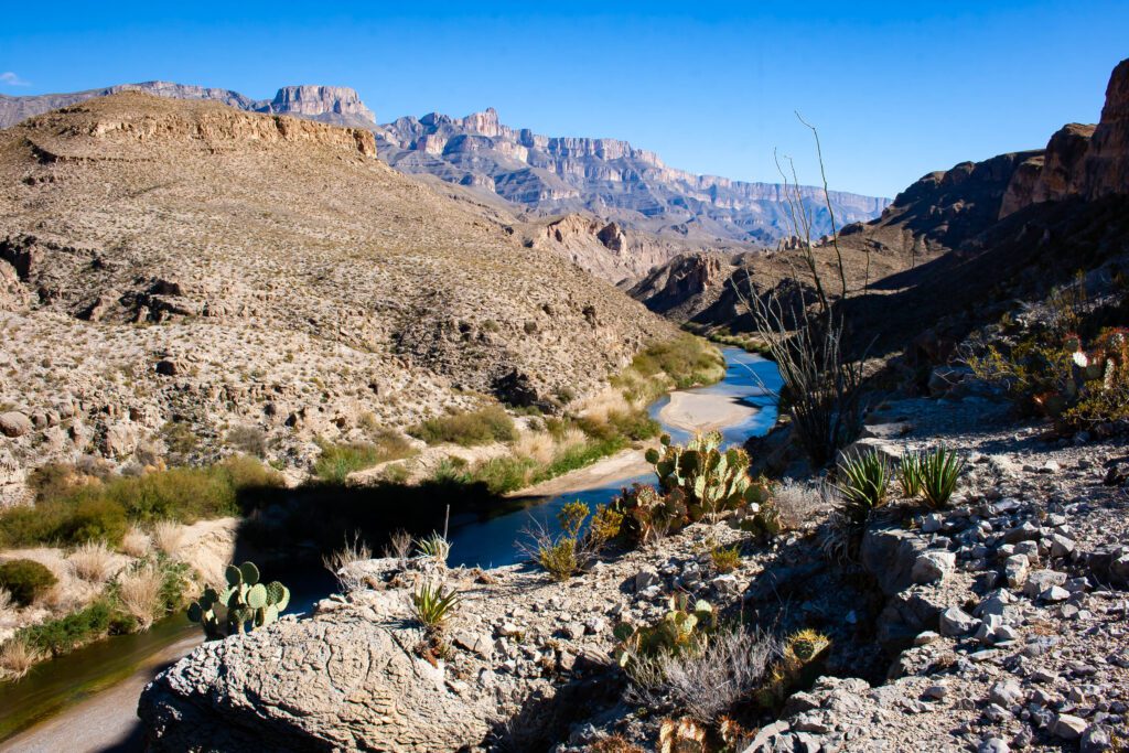 Rio Grande View from Marufo Vega Trail